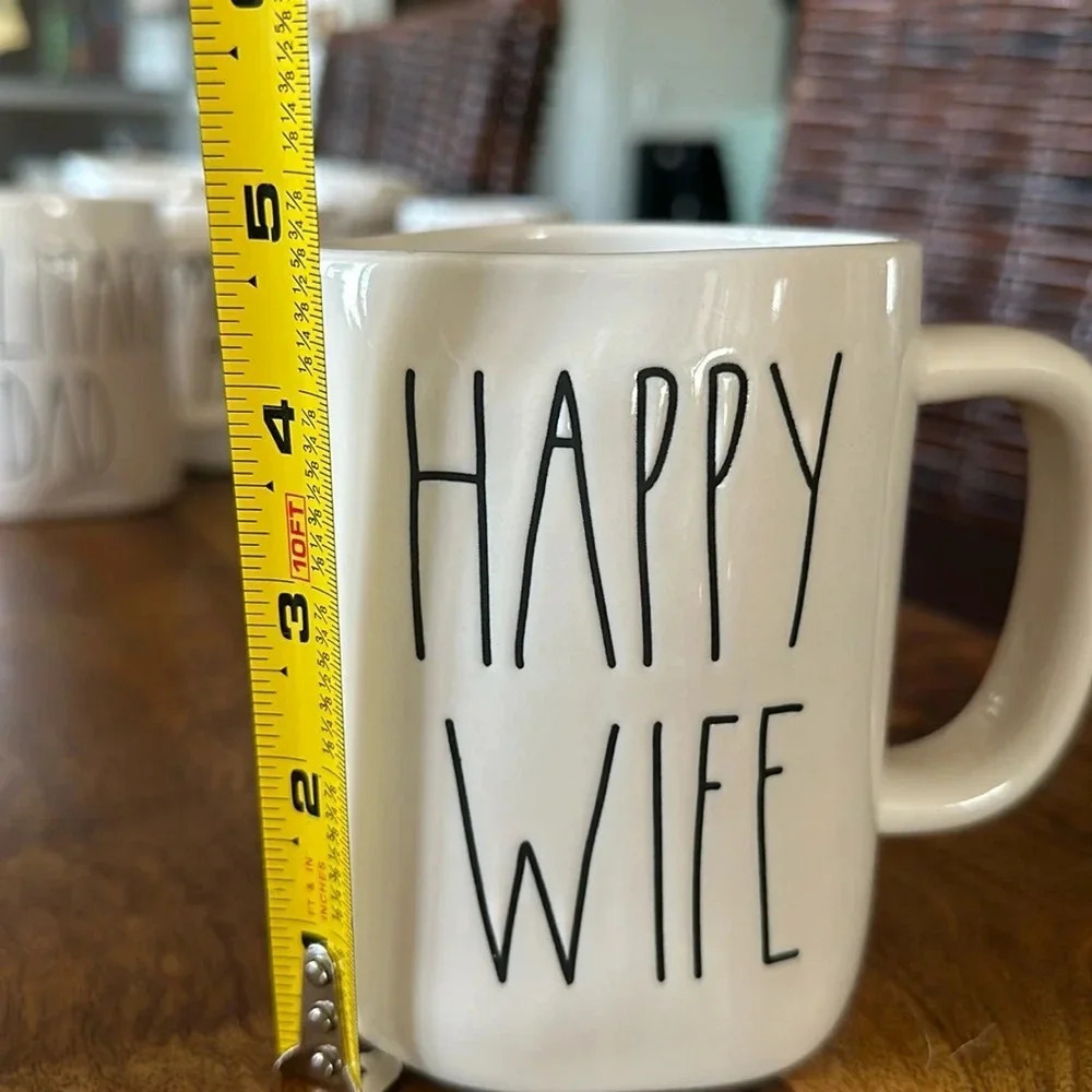 Rae Dunn “HAPPY WIFE” coffee mug - Picture 4 of 6